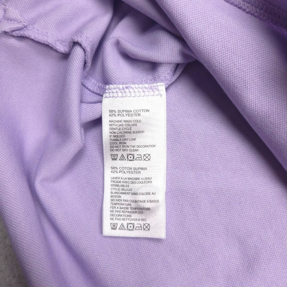 Tommy Bahama Mens M Lavender Supima Cotton Polo Shirt Marlin Golf Casual - Picture 4 of 12